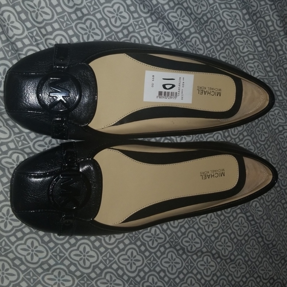 Michael Kors Black Leather Moccasin